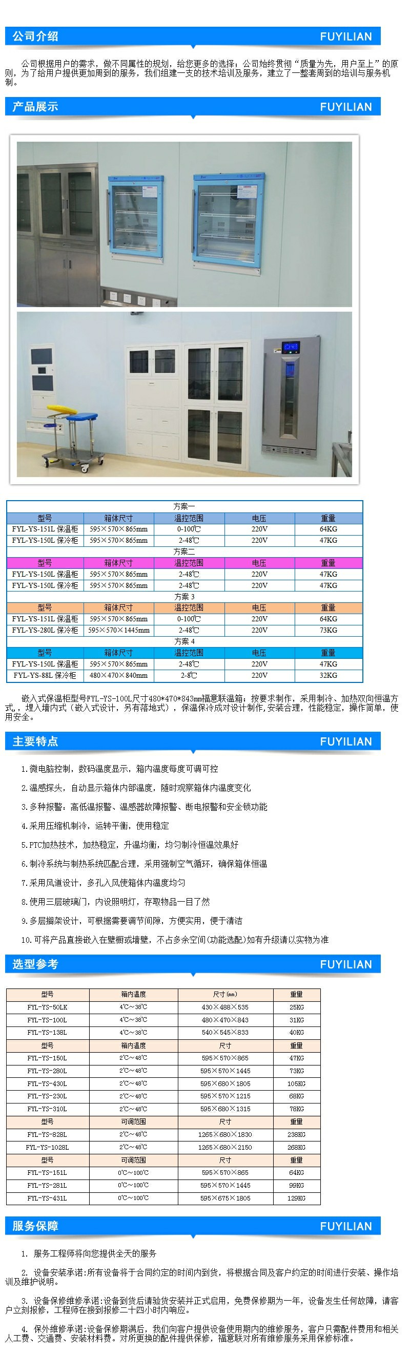 保溫柜 嵌入式2℃-48℃溫控 150以上有效容積